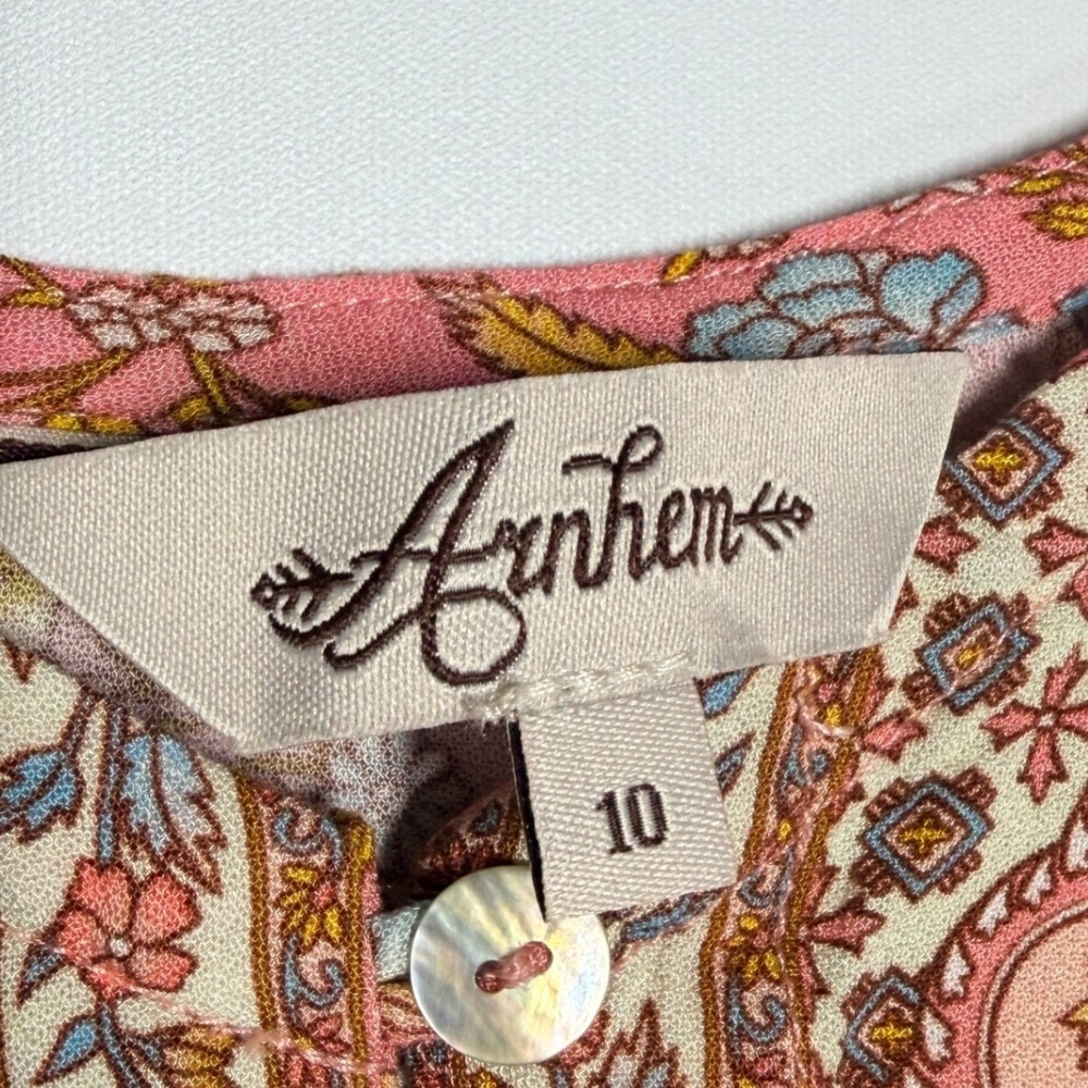 Arnhem Floral Boho Crop Cami Top Pink US 6 (10 - AU/UK) - Picture 6 of 9